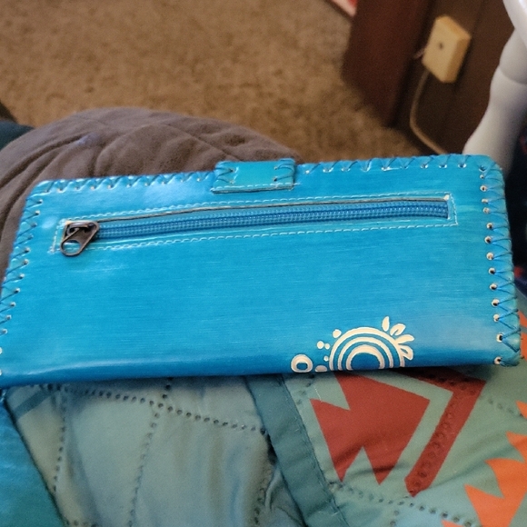 Blue Floral Wallet - Picture 2 of 3